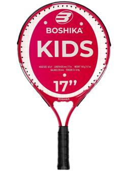 Ракетка для большого тенниса детская BOSHIKA KIDS, алюминий, 17'', цвет розовый