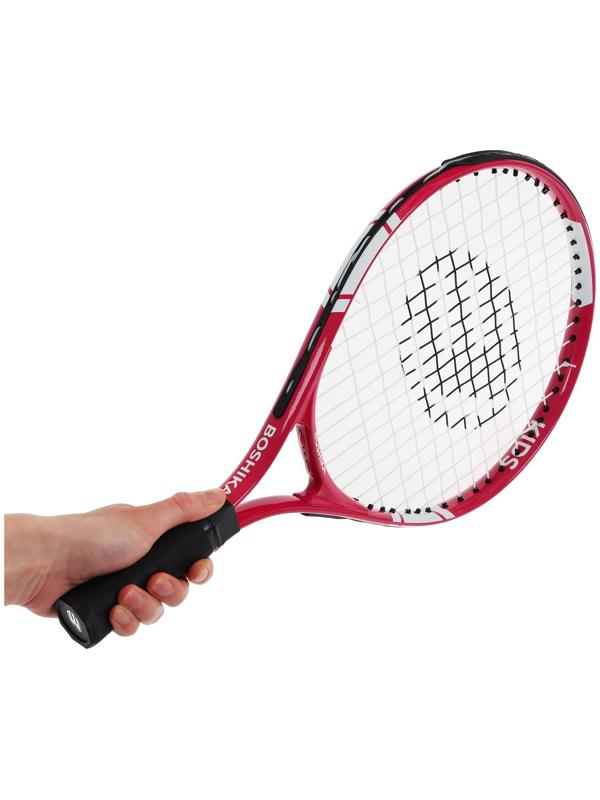 Ракетка для большого тенниса детская BOSHIKA KIDS, алюминий, 17'', цвет розовый