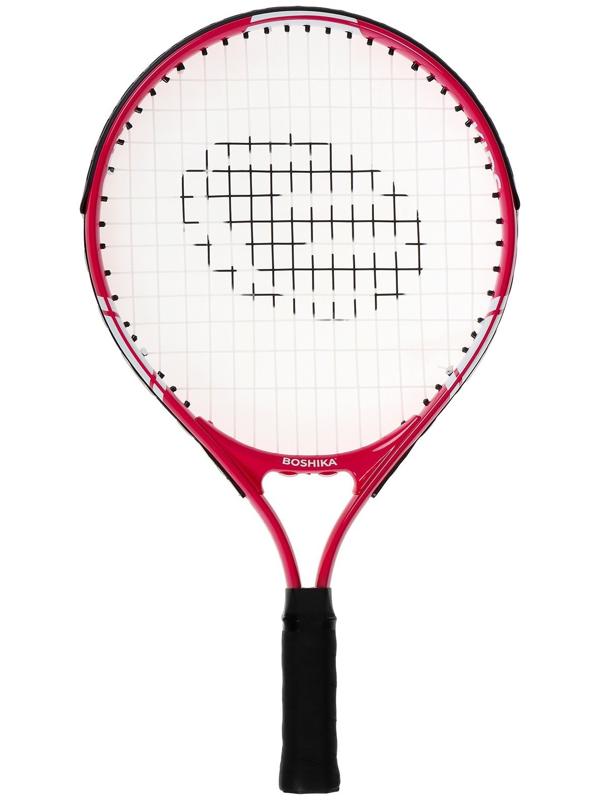 Ракетка для большого тенниса детская BOSHIKA KIDS, алюминий, 17'', цвет розовый