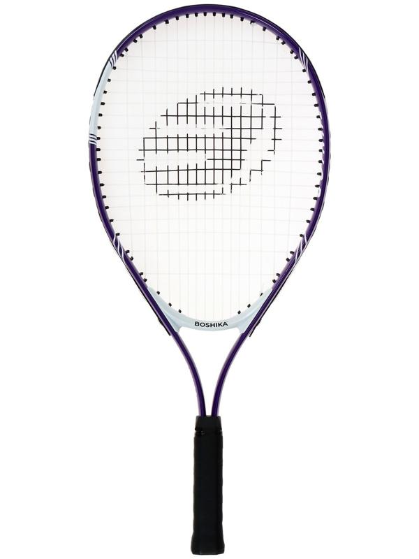 Ракетка для большого тенниса детская BOSHIKA JUNIOR, алюминий, 23'', цвет фиолетовый