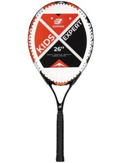 Ракетка для большого тенниса детская BOSHIKA EXPERT KIDS, алюминий, графит, 26''