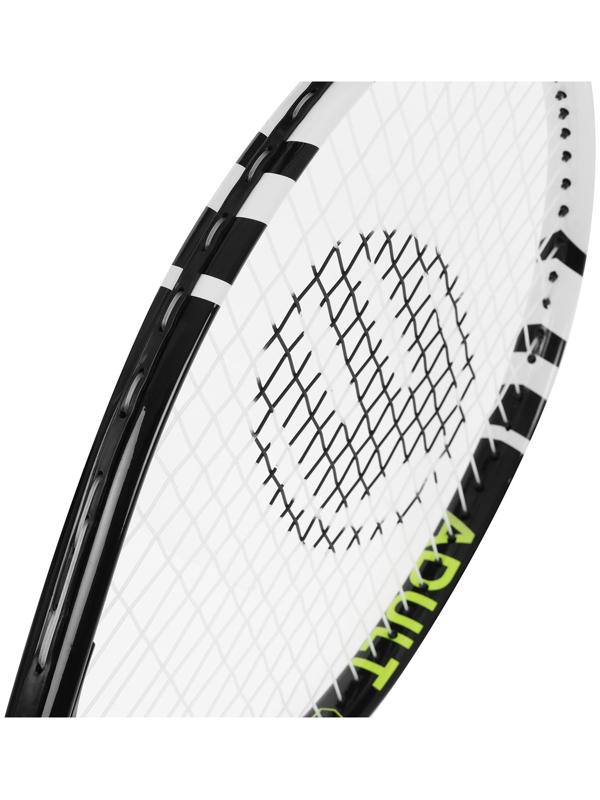 Ракетка для большого тенниса BOSHIKA ADULT, алюминий, 27'', цвет чёрно-белый