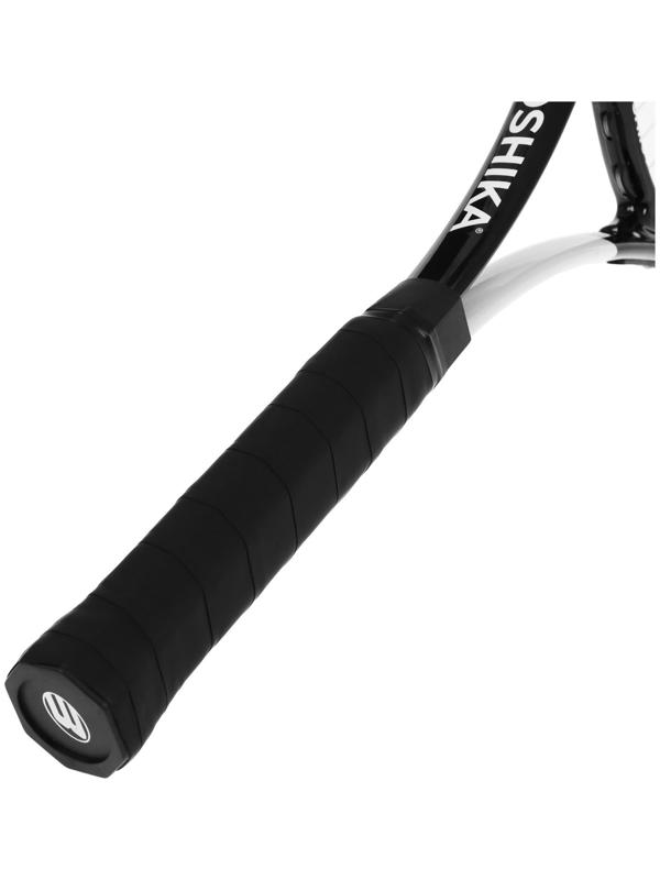 Ракетка для большого тенниса BOSHIKA ADULT, алюминий, 27'', цвет чёрно-белый