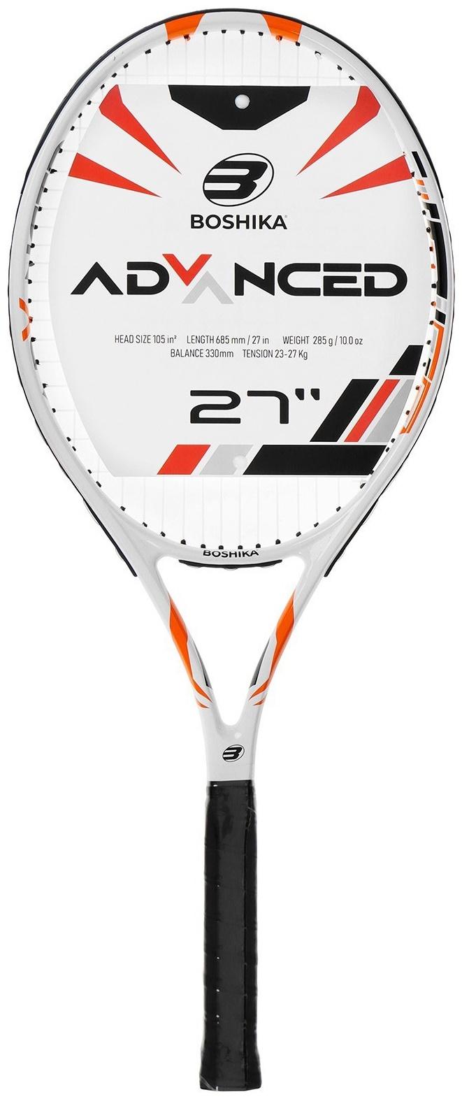Ракетка для большого тенниса BOSHIKA ADVANCED, алюминий, графит, 27''