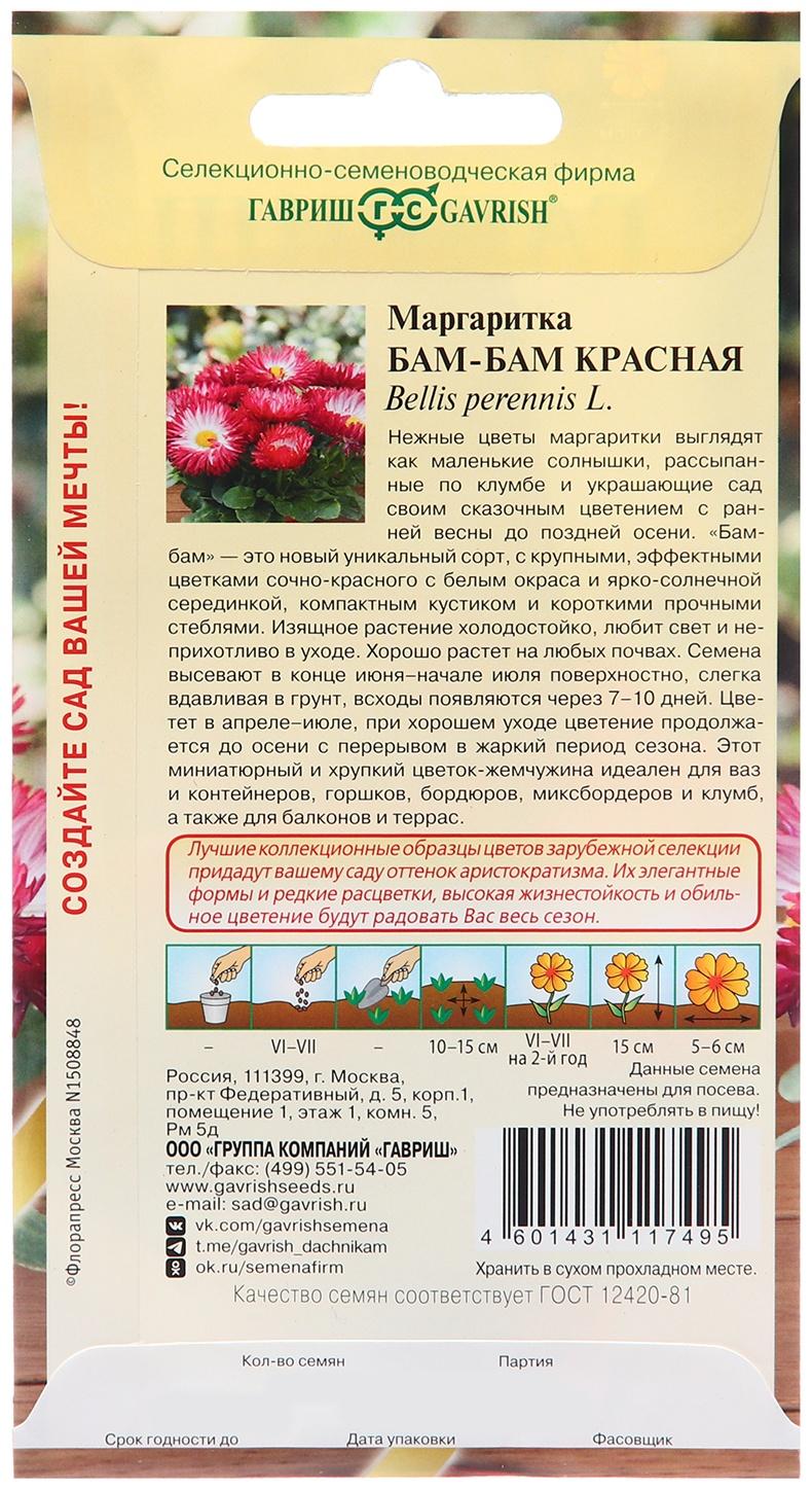 Семена Маргаритка 