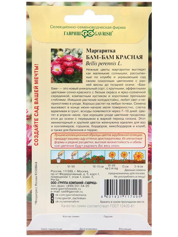 Семена Маргаритка 