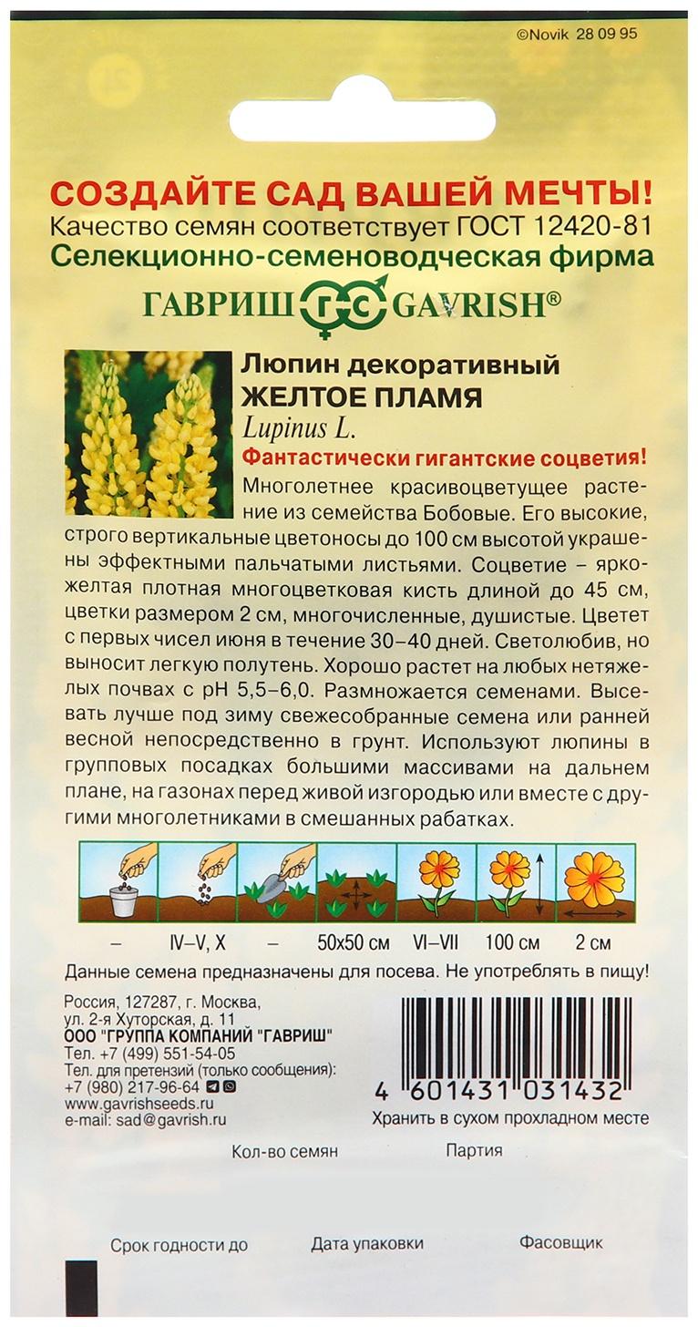 Семена Люпин 