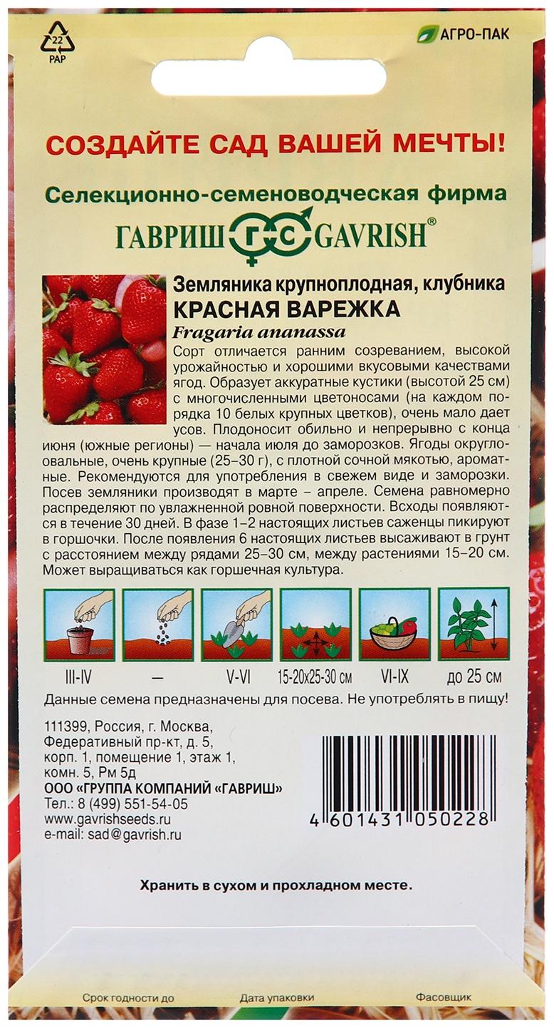 Семена Земляника 