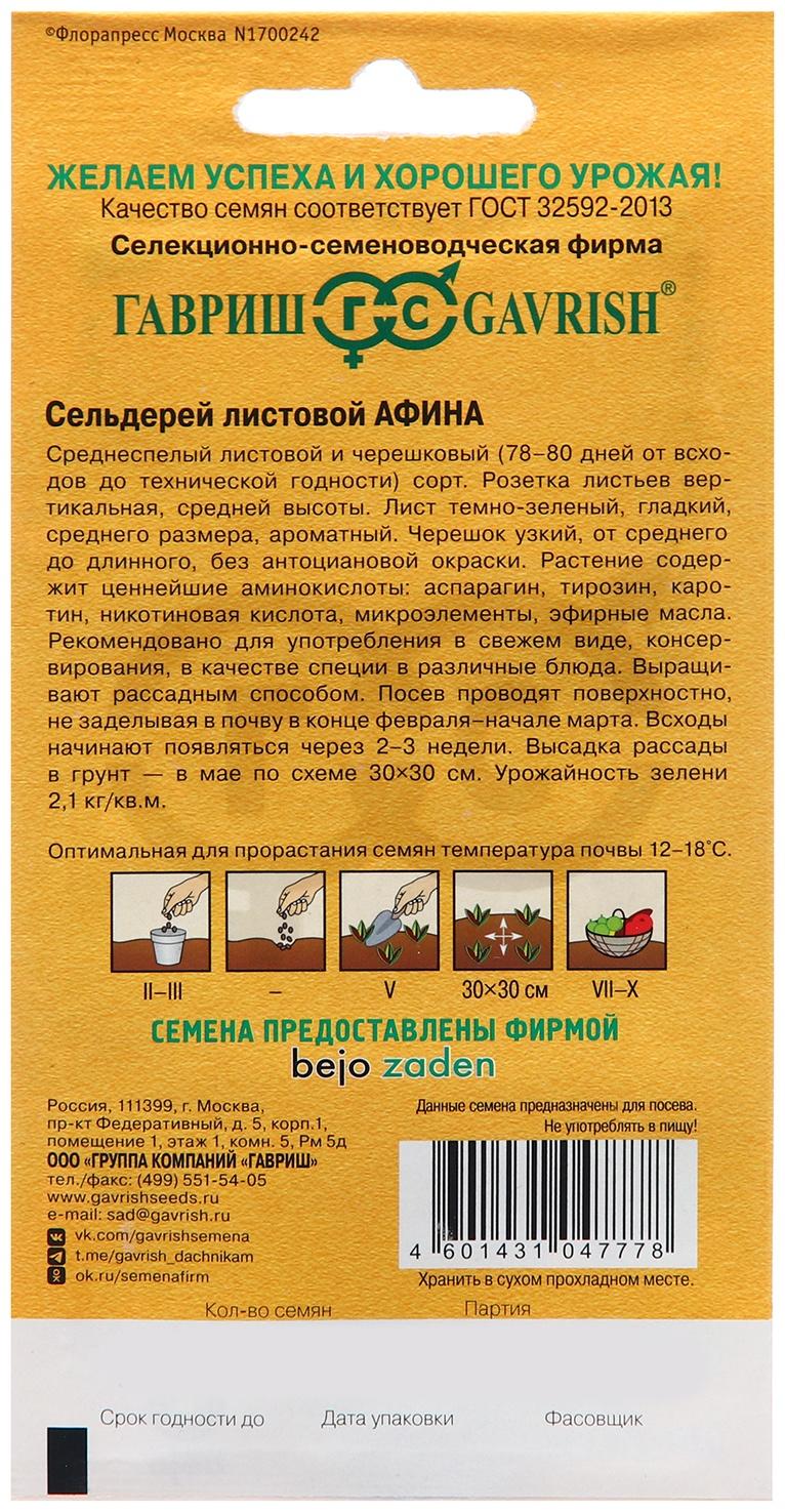 Семена Сельдерей 