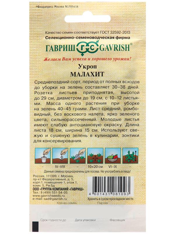 Семена Укроп 