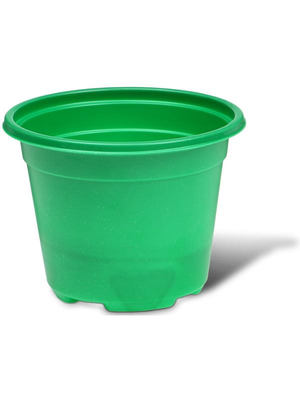 Горшок для рассады, 500 мл, d = 11 см, h = 8,5 см, зелёный, в наборе 10 шт., Greengo