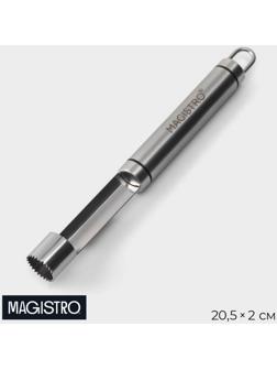 Нож для удаления сердцевины Magistro Solid, 20,5×2 см, цвет хромированный