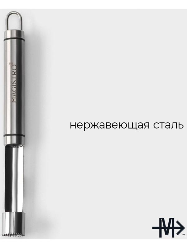 Нож для удаления сердцевины Magistro Solid, 20,5×2 см, цвет хромированный