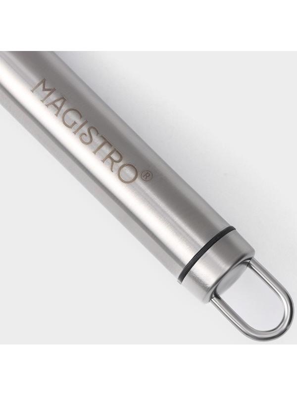Ложка для формирования митболов Magistro Solid, 23×6,5 см, цвет хромированный