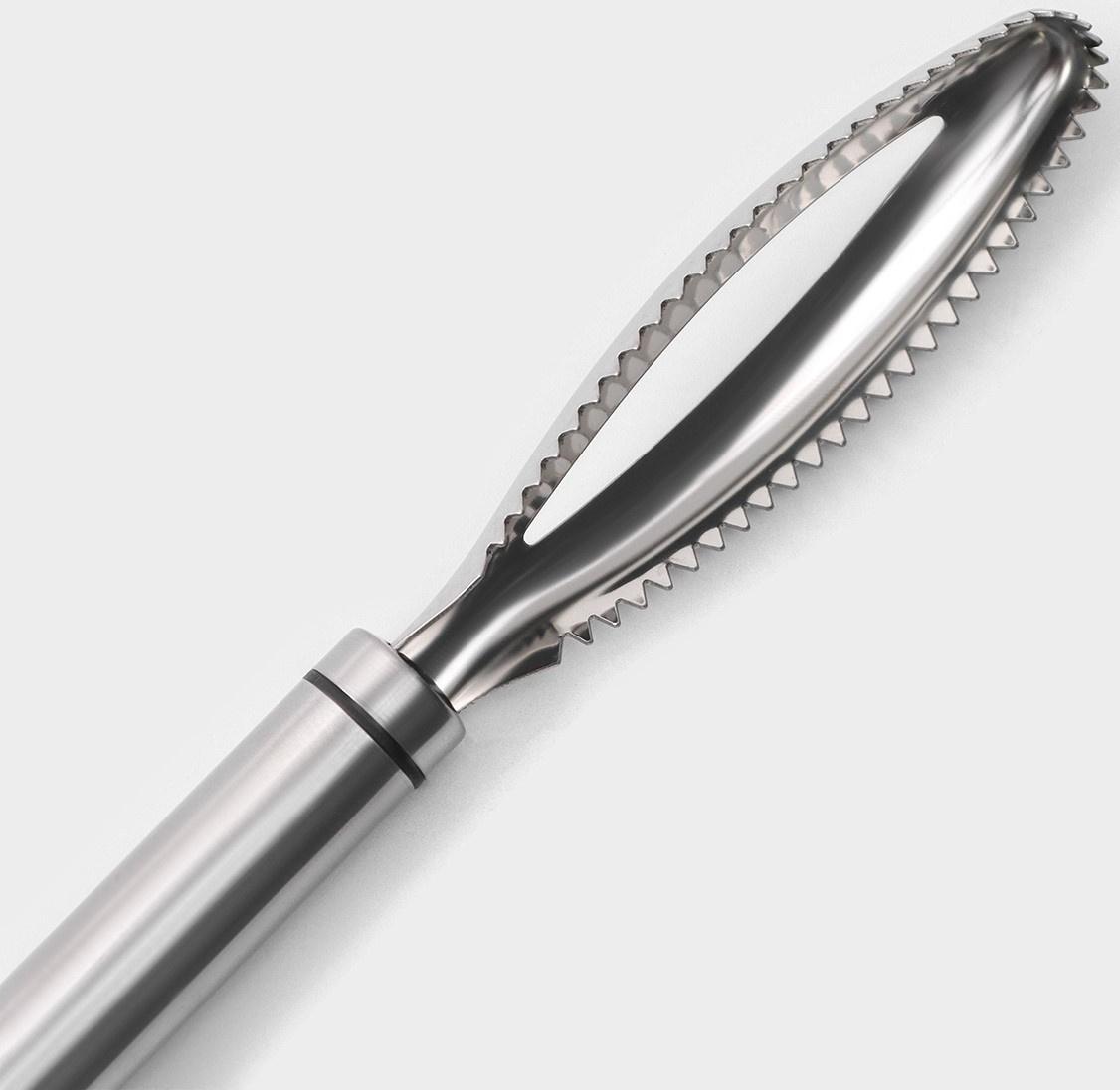 Рыбочистка Magistro Solid, нержавеющая сталь, цвет хромированный