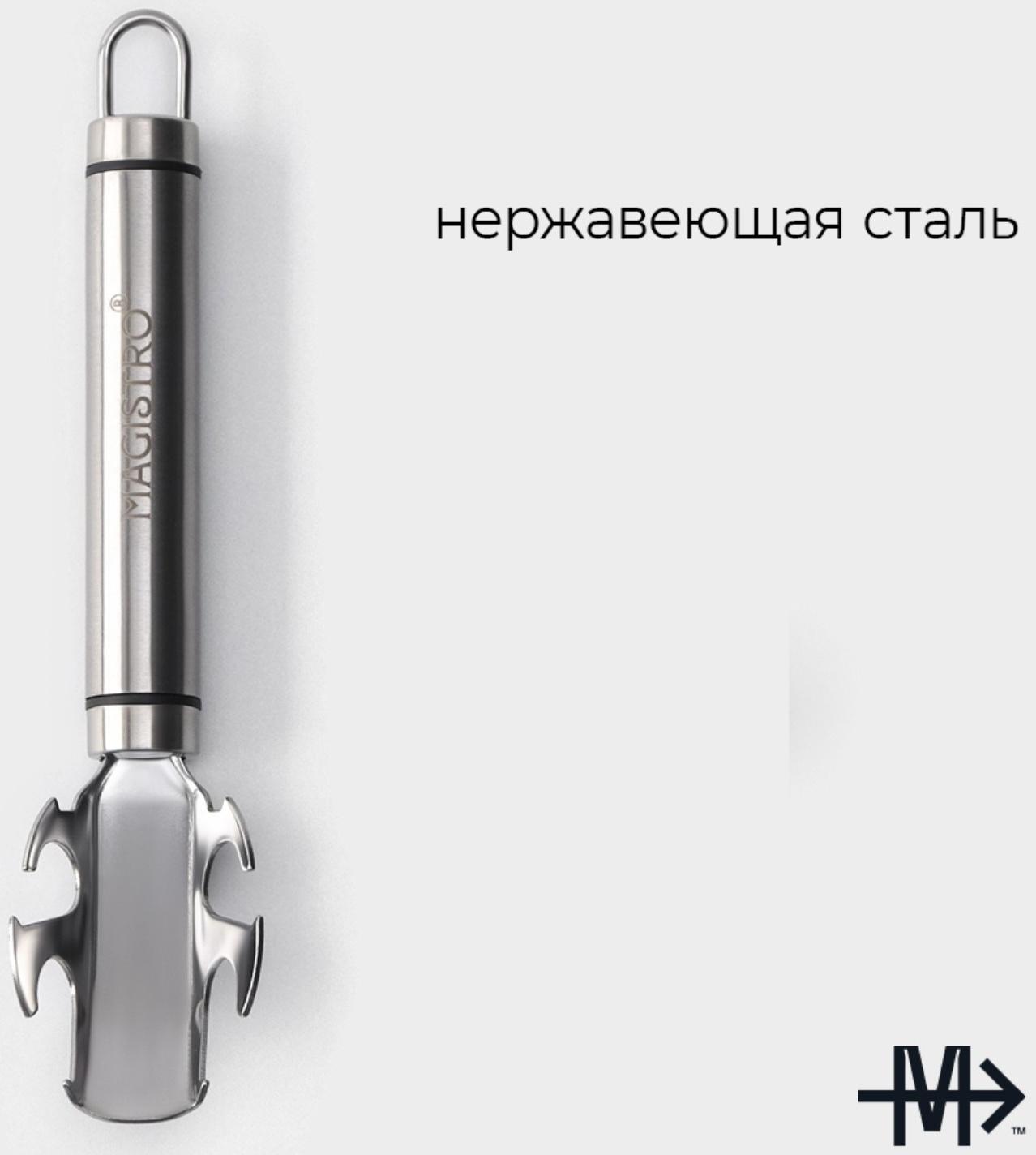 Держатель для сковороды из нержавеющей стали Magistro Solid, 19 см, цвет хромированный