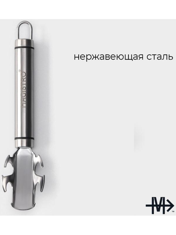 Держатель для сковороды из нержавеющей стали Magistro Solid, 19 см, цвет хромированный