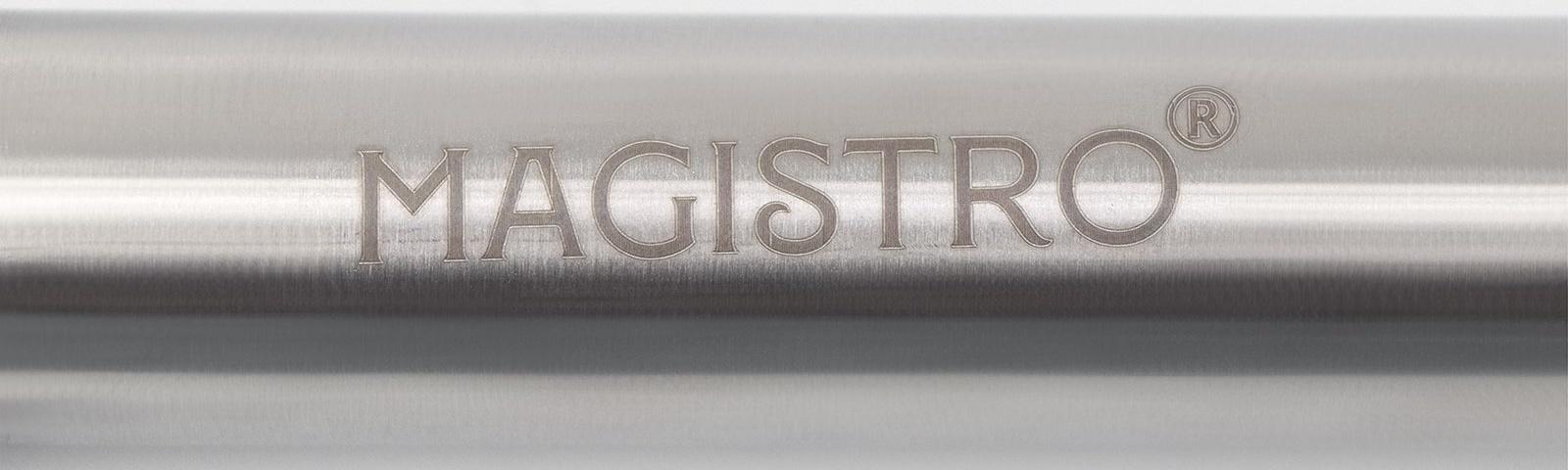 Нож для пиццы и теста Magistro Solid, 20,5 см, d=6,5 см, цвет хромированный