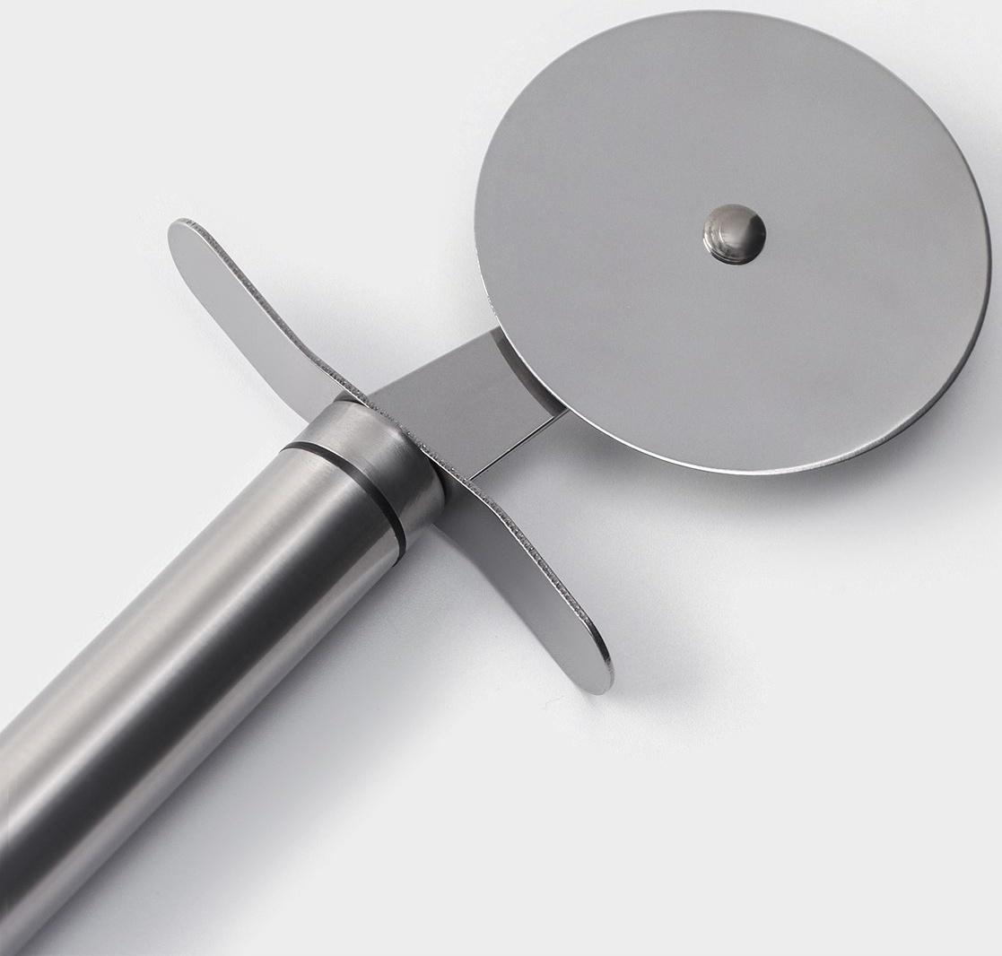 Нож для пиццы и теста Magistro Solid, 20,5 см, d=6,5 см, цвет хромированный