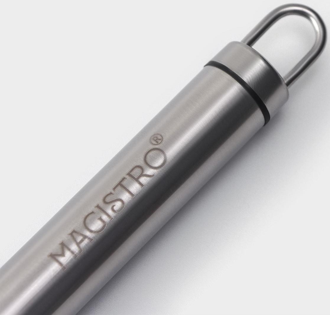 Нож для пиццы и теста Magistro Solid, 20,5 см, d=6,5 см, цвет хромированный