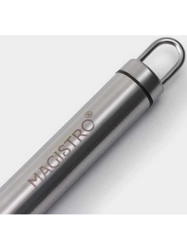 Нож для пиццы и теста Magistro Solid, 20,5 см, d=6,5 см, цвет хромированный