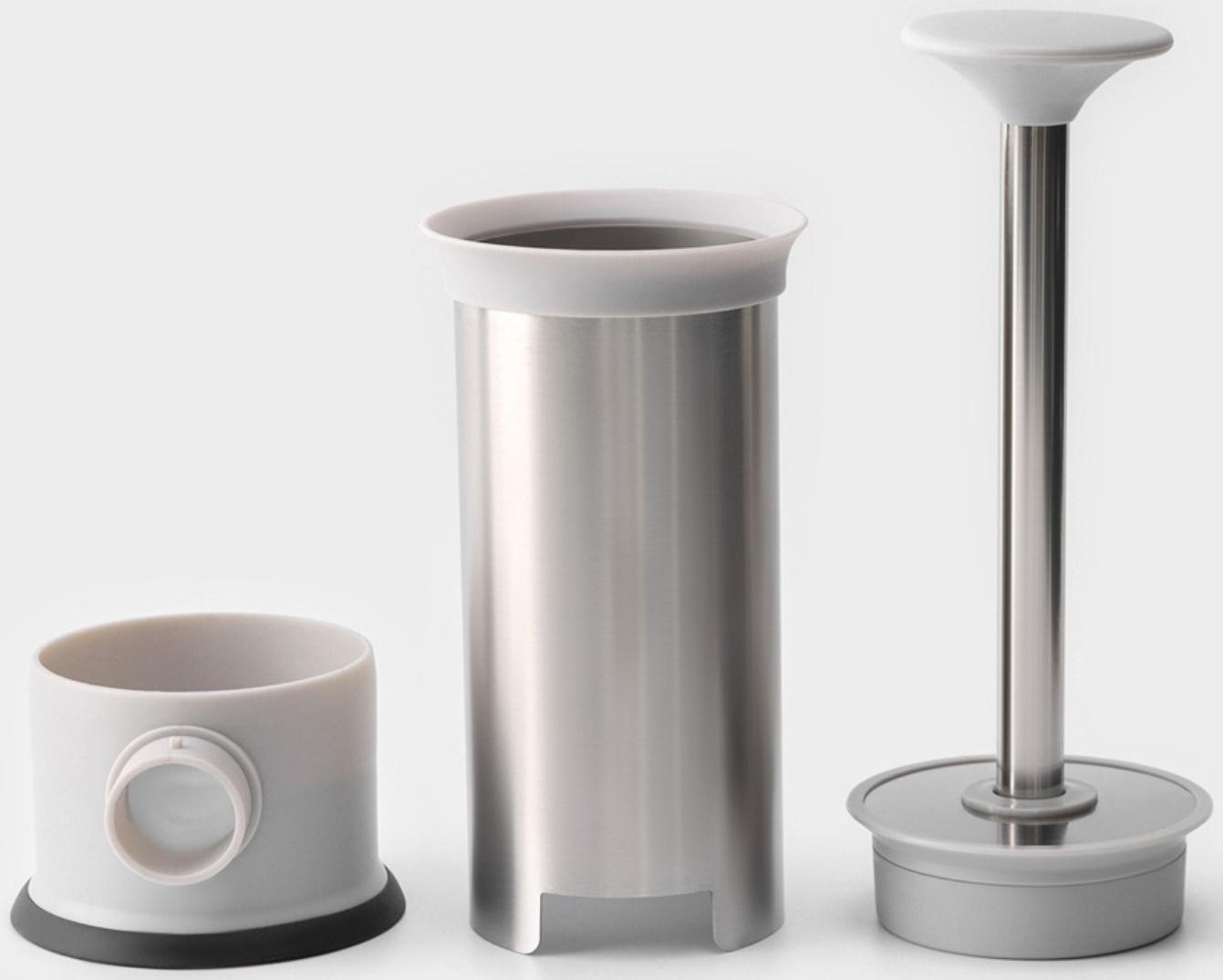 Шприц колбасный Yami, 4 насадки, для приготовления сосисок, нержавеющая сталь, цвет серый