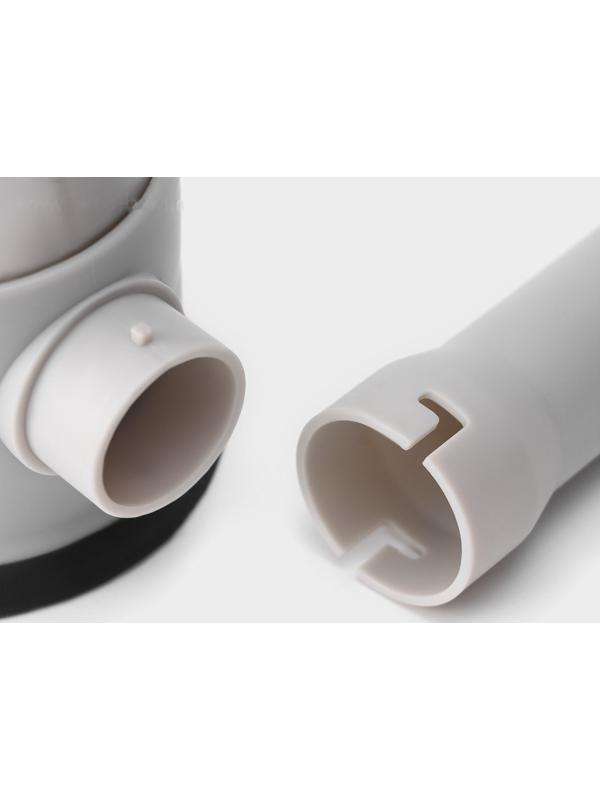 Шприц колбасный Yami, 4 насадки, для приготовления сосисок, нержавеющая сталь, цвет серый