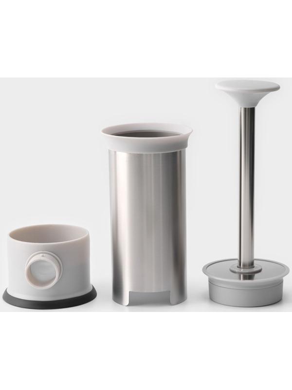 Шприц колбасный Yami, 4 насадки, для приготовления сосисок, нержавеющая сталь, цвет серый