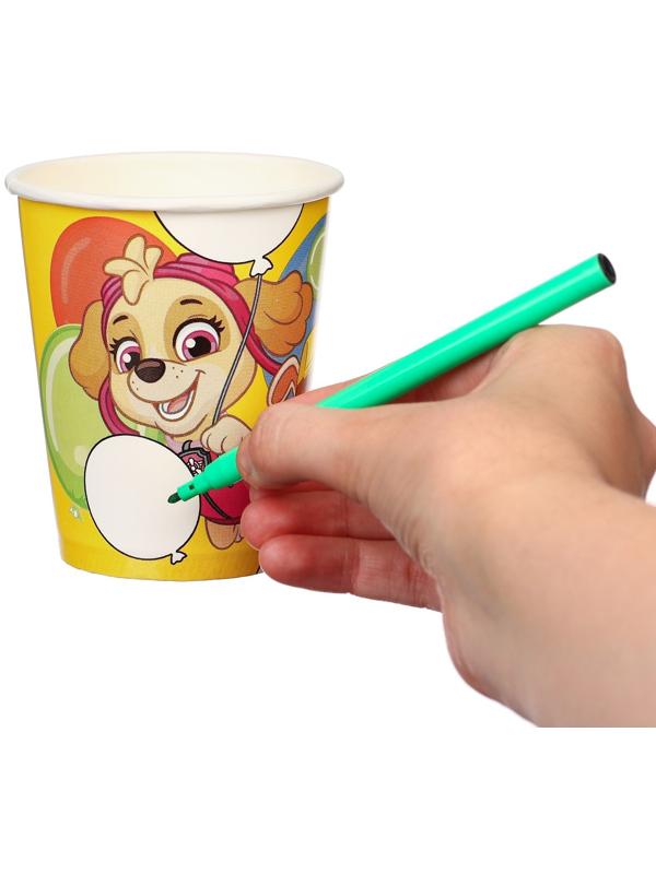 Стакан бумажный раскраска, 