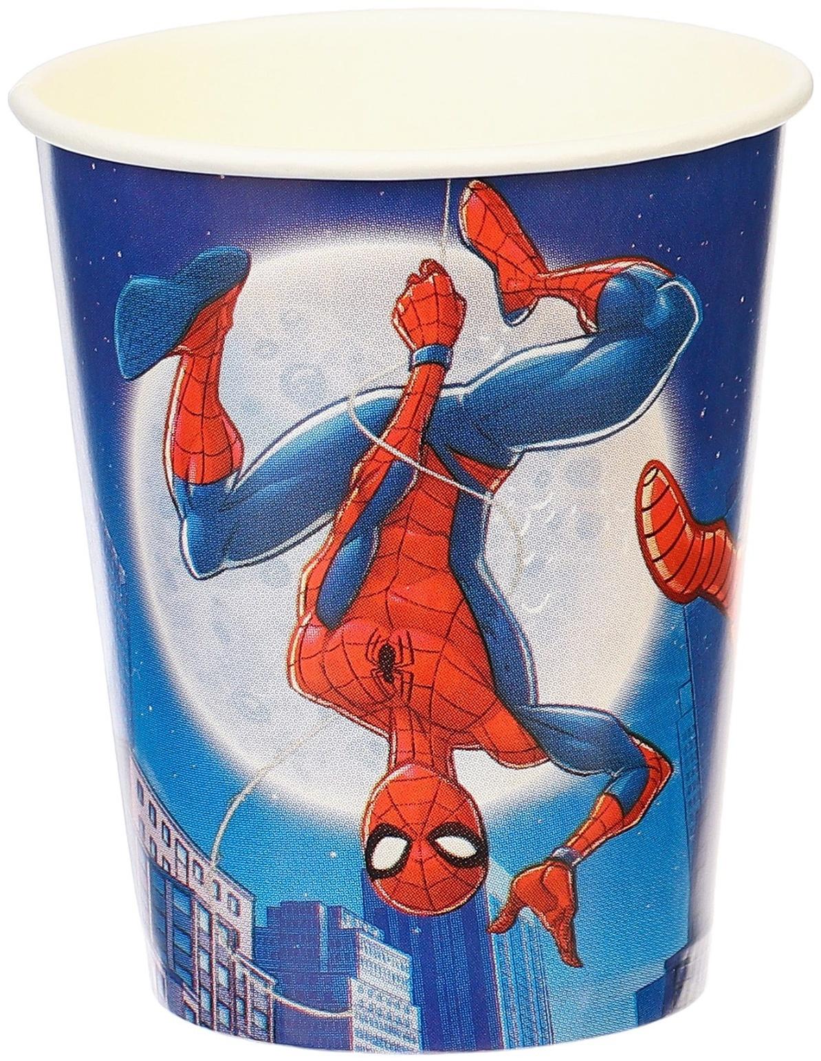 Стаканы бумажные, Мстители, 250 мл, 6 шт