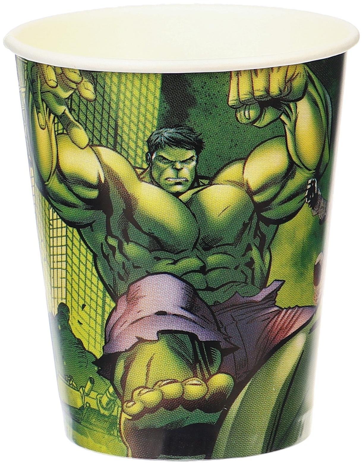 Стаканы бумажные, Мстители, 250 мл, 6 шт