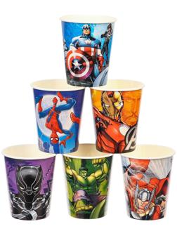 Стаканы бумажные, Мстители, 250 мл, 6 шт