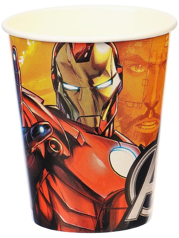 Стаканы бумажные, Мстители, 250 мл, 6 шт