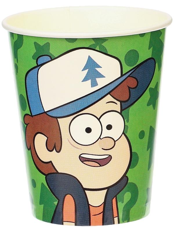Стаканы бумажные, Гравити Фолз, 250 мл, 6 шт