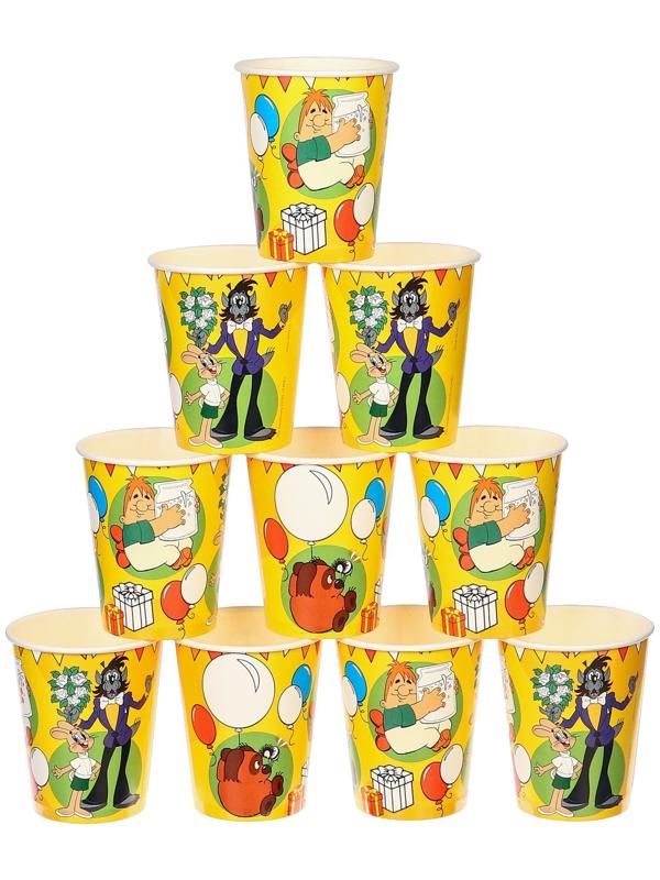 Стакан бумажный раскраска, Союзмультфильм, 250 мл