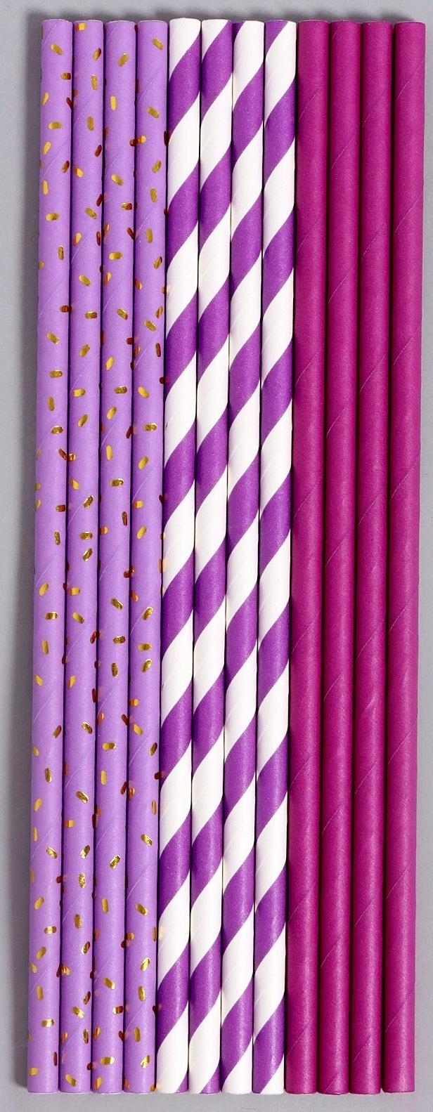 Трубочки бумажные 12 шт «Вечеринка»