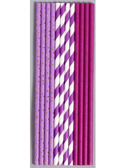 Трубочки бумажные 12 шт «Вечеринка»