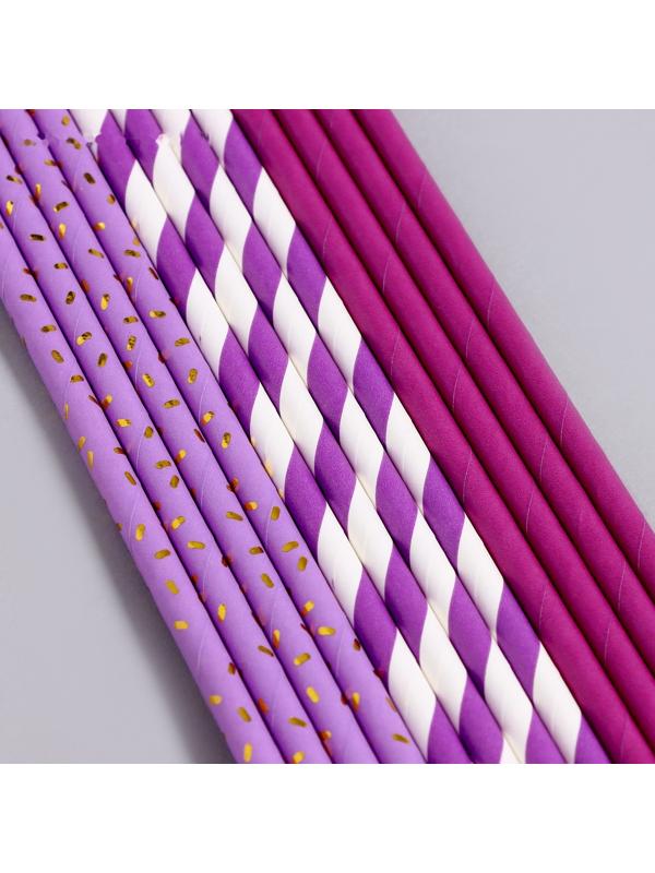 Трубочки бумажные 12 шт «Вечеринка»