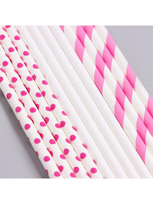 Трубочки бумажные 12 шт «Карнавал»