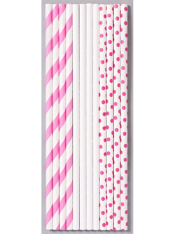 Трубочки бумажные 12 шт «Карнавал»