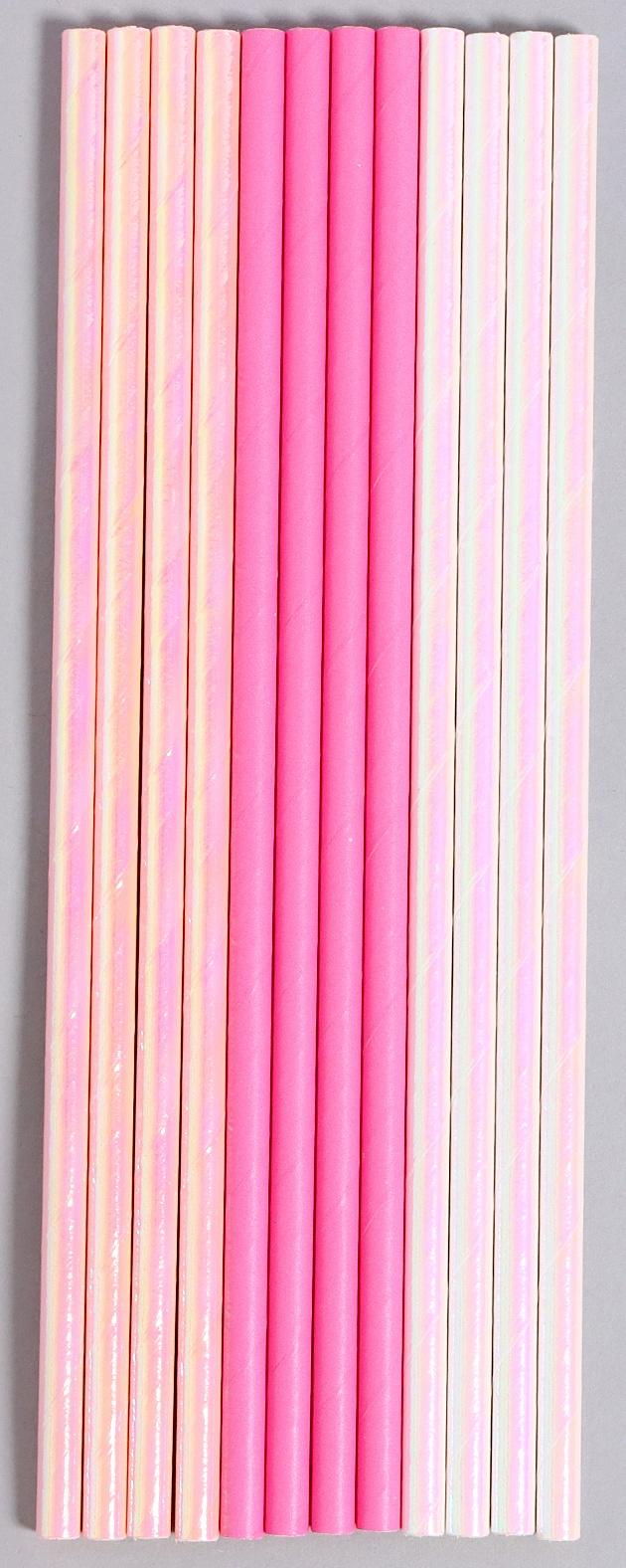 Трубочки бумажные 12 шт «Женственность»