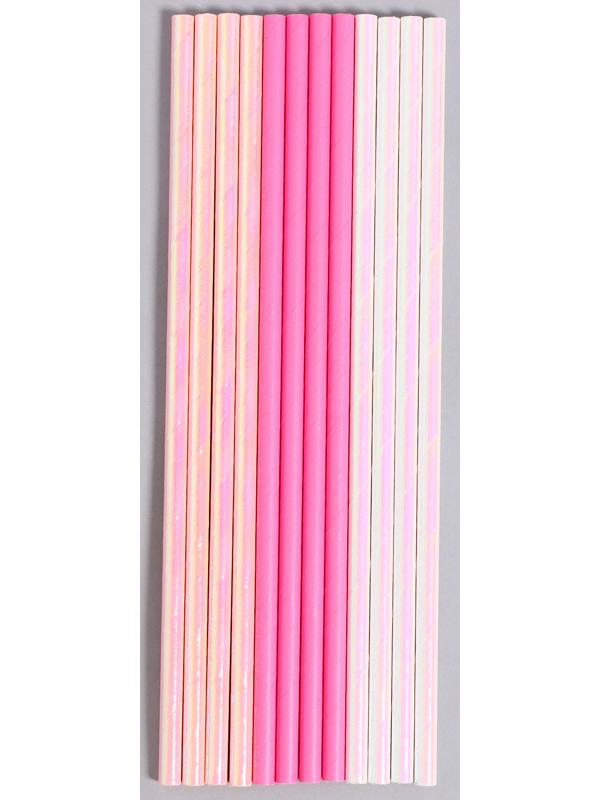 Трубочки бумажные 12 шт «Женственность»