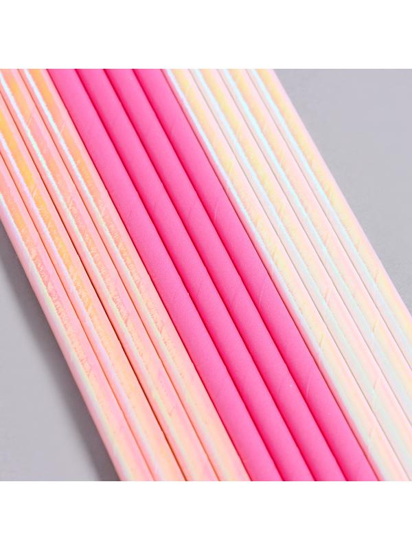 Трубочки бумажные 12 шт «Женственность»