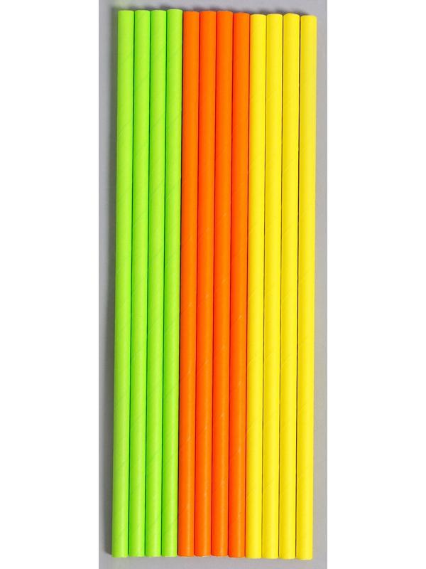 Трубочки бумажные 12 шт «Каникулы»