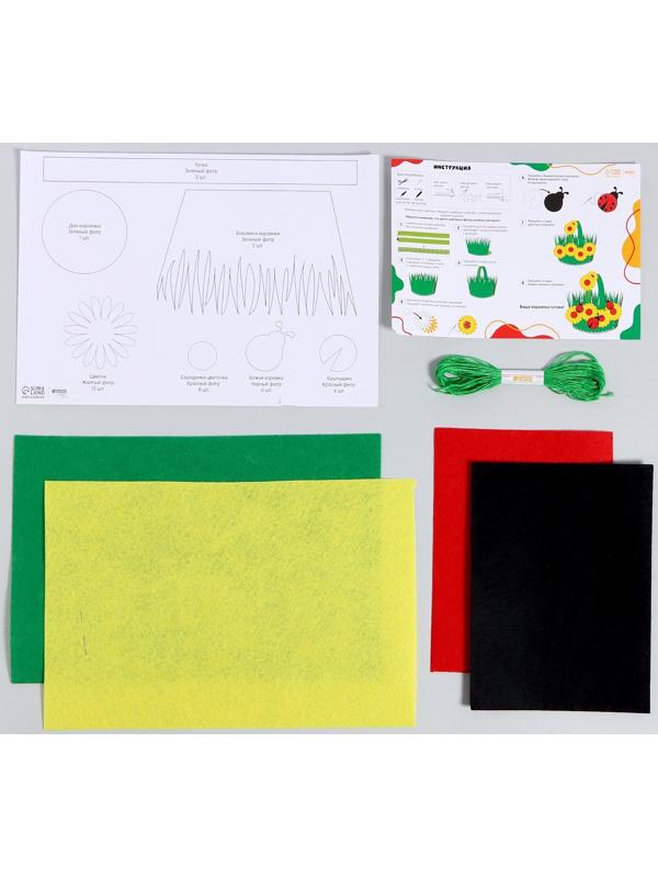 Набор для создания пасхальной корзинки из фетра «Божьи Коровки»