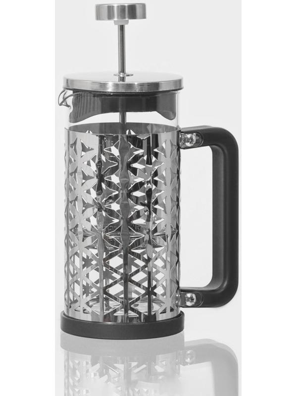 Чайник заварочный френч - пресс «Сейхо», 350 мл, стекло, нержавеющая сталь