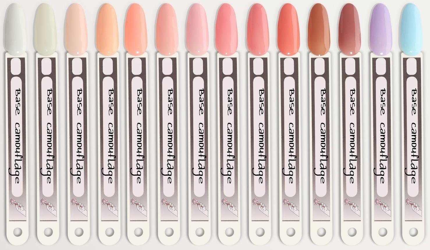 База камуфлирующая для ногтей, 3-х фазная, 8мл, LED/UV, цвет розово-персиковый (022)