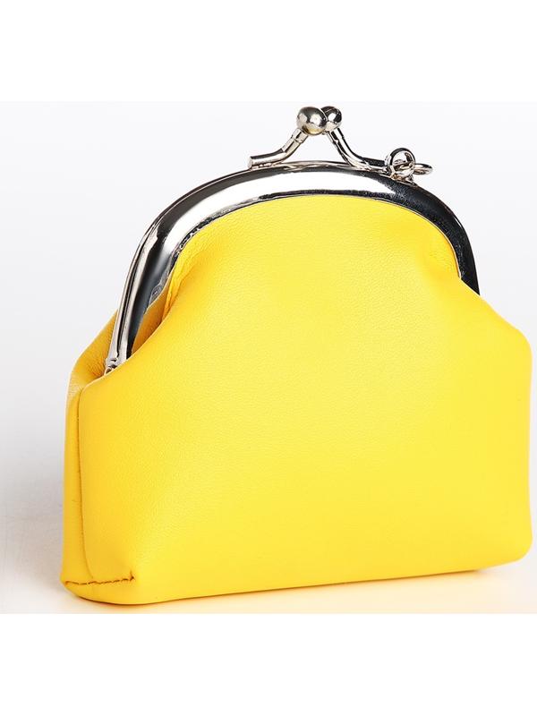 Кошелёк на фермуаре, цвет жёлтый