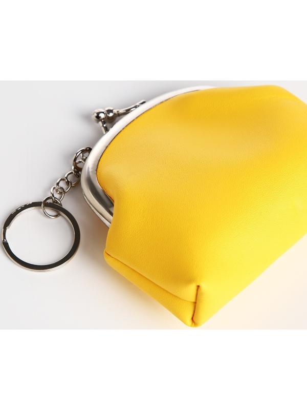 Кошелёк на фермуаре, цвет жёлтый