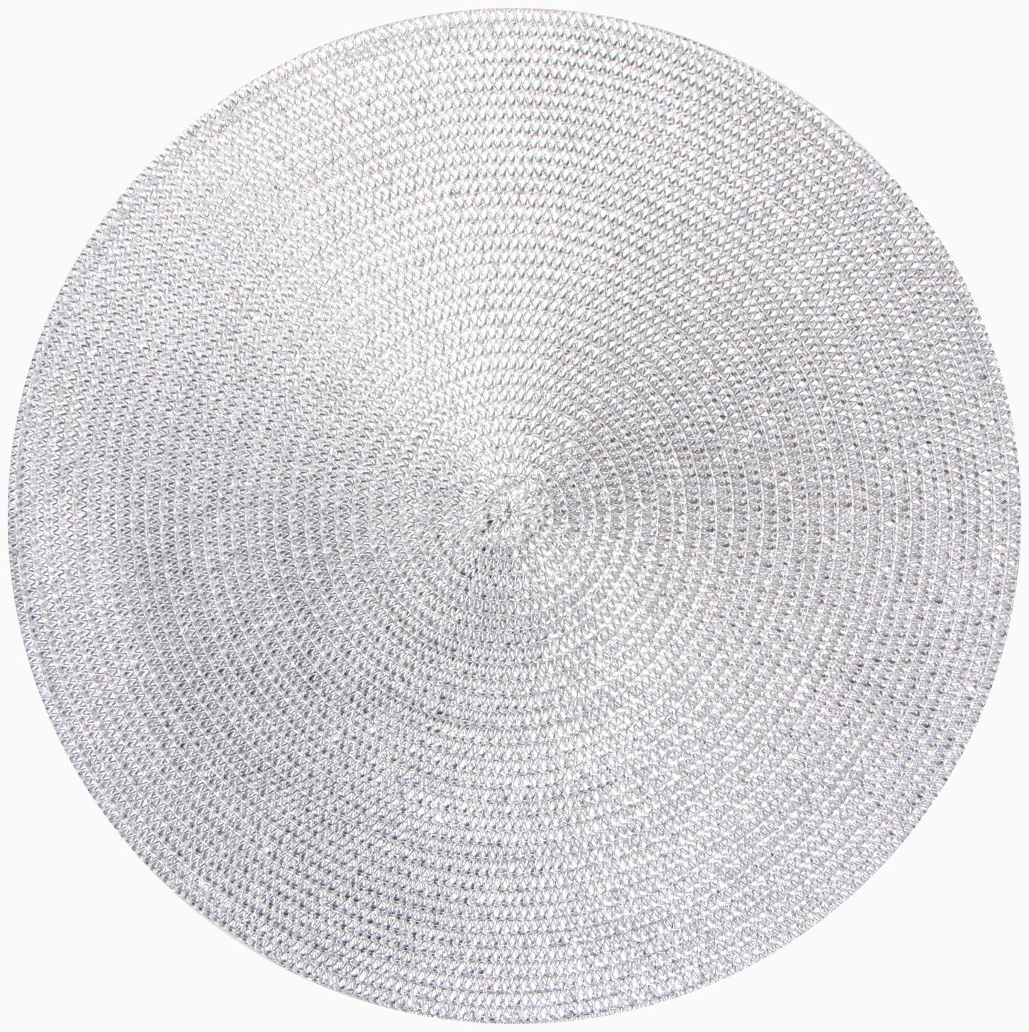 Салфетка сервировочная Доляна цв.серебро, d 38 см